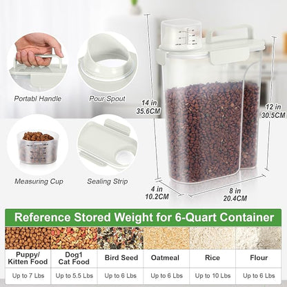 TBMax Airtight Rice Container 10 Lbs, Cereal Dispenser, Pet Cat Dog Food - Image 3