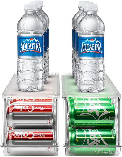 Sorbus Soda Can Organizer for Refrigerator – Stackable Can Dispenser - Image 7