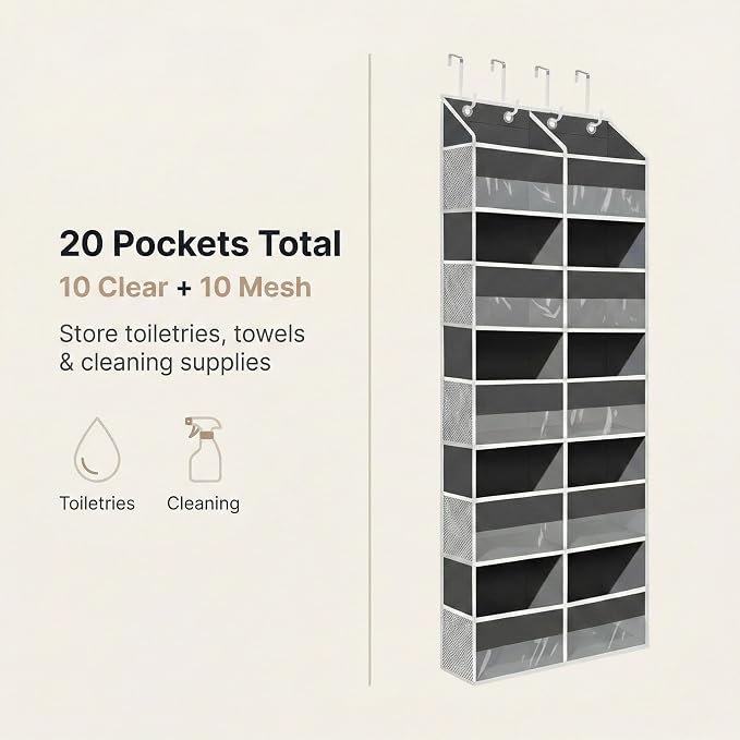 10-Pocket Over the Door Organizer - Image 5
