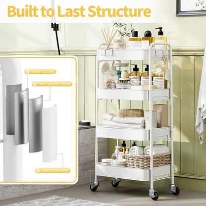 TOOLF 4-Tier Rolling Cart - Image 5