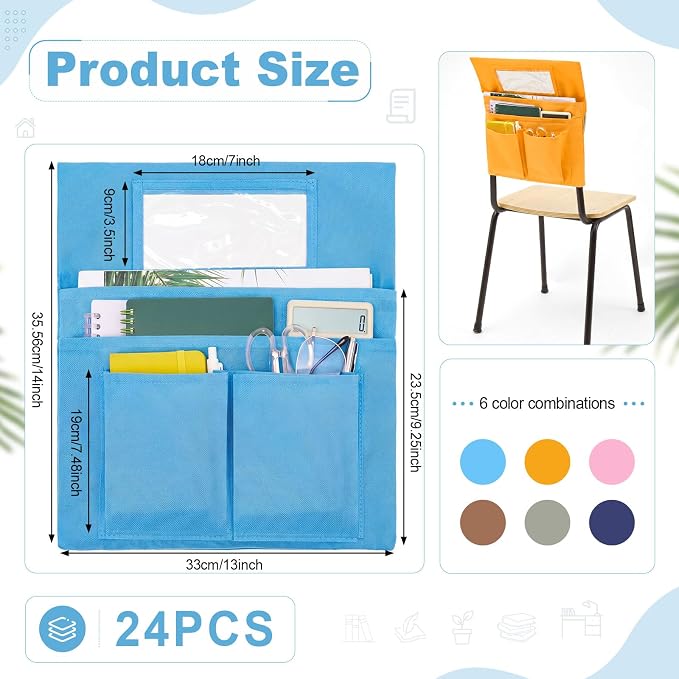 Remagr 24 Pcs Small Chair Pockets - Image 3