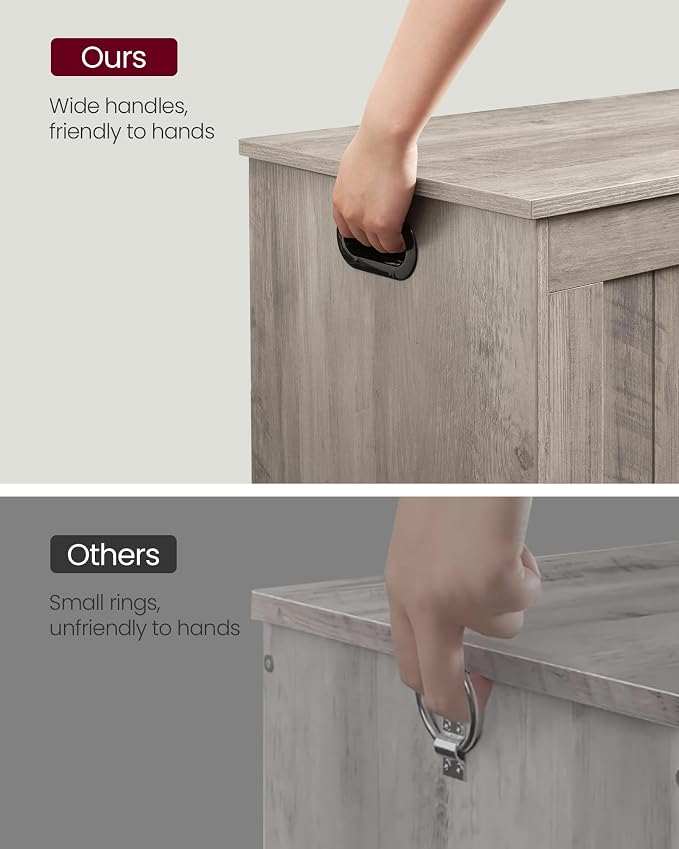 VASAGLE Storage Chest, 29.9 Inches Width Storage Bench, Entryway Bench - Image 9