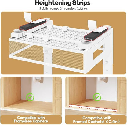 Under Sink Organizer, 2-Tier Dual Pull Out Cabinet Organizer Drawers - Image 5