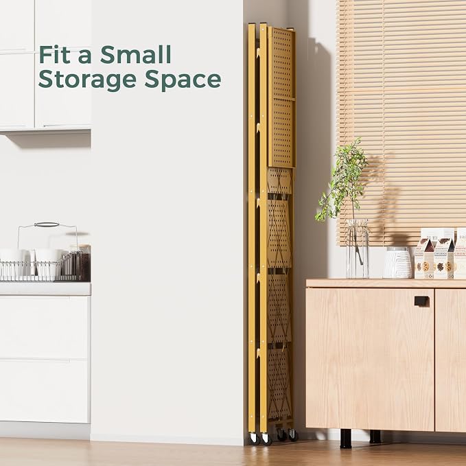 DEANIC 6-Shelf Folding Bookcase - Image 4