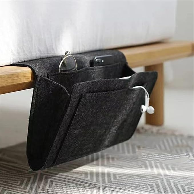 Bedside Caddy, Felt Bed Side Caddy Organizer - Image 4
