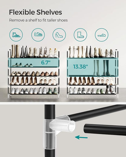 SONGMICS 5-Tier Shoe Rack, Shoe Storage - Image 9