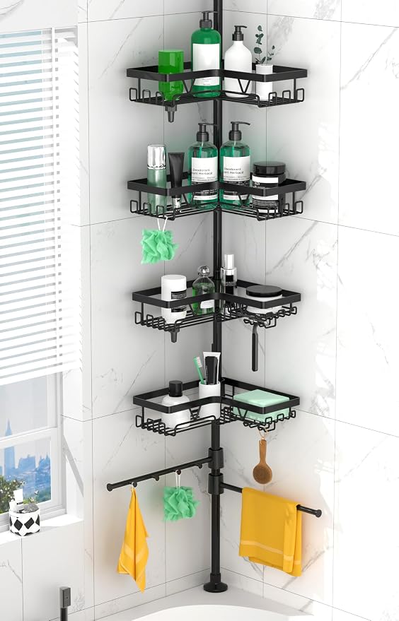 DAOYA Shower Caddy Tension Pole Corner by DAOYA