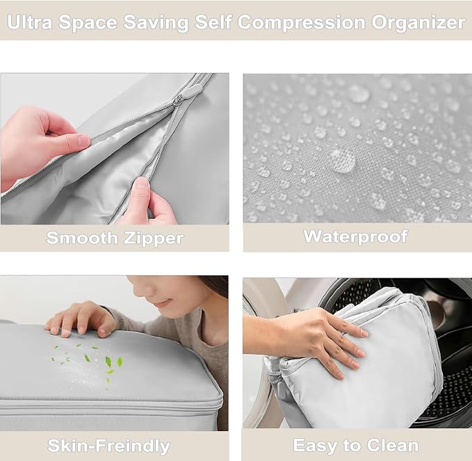 Ultra Space Saving Self Compression Organizer, 2025 New Large Capacity Storage - Image 5