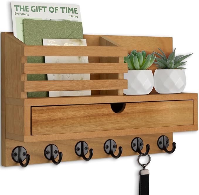 Key Holder Wall Mount, Mail Holder by Lucundm