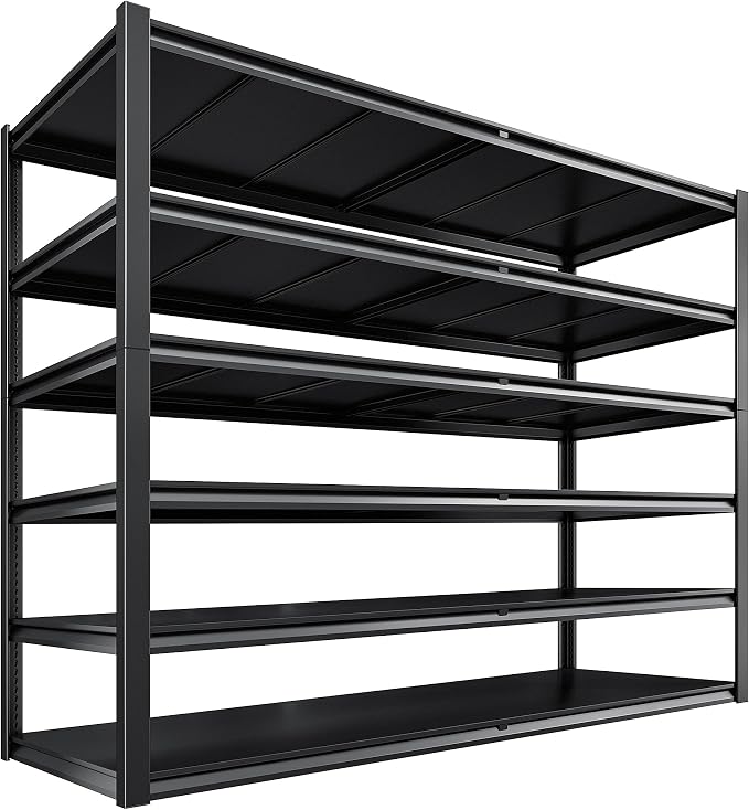 REIBII 84.1" H Garage Shelving, 3500LBS Storage Shelves Heavy Duty, Adjustable - Image 9