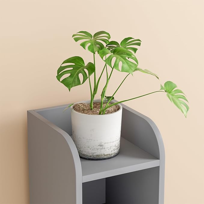 Homhedy Small Bathroom Storage Cabinet, Narrow Toilet Paper Cabinet | Corner - Image 8