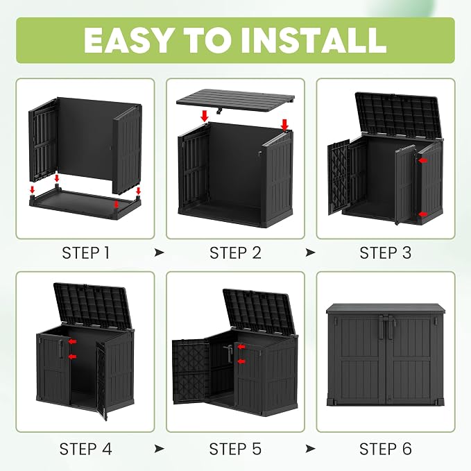 LHBcraft Waterproof Outdoor Storage Box 36 Cu Ft - Image 8