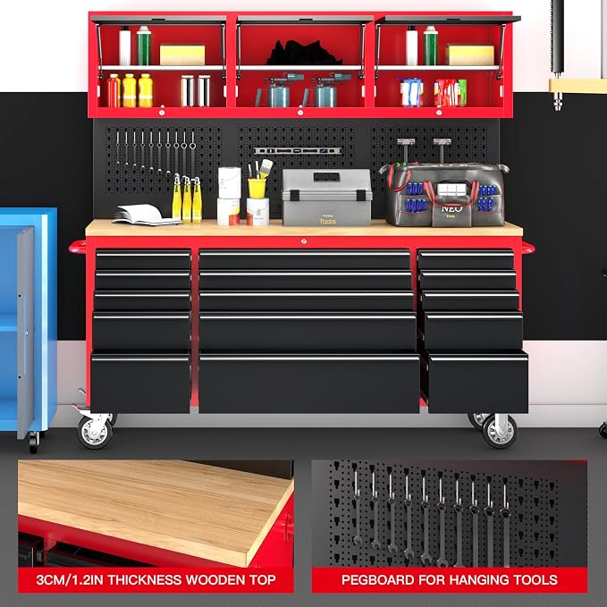 LARBANKE 72" Rolling Tool Chest - Image 4