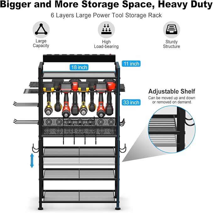 JUNNUJ Power Tool Organizer Floor Stand - Image 2