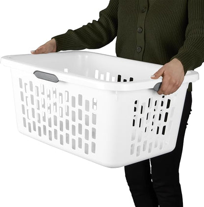 Sterilite Laundry Basket, Plastic Clothes Hamper, Large Rectangle Bin - Image 8