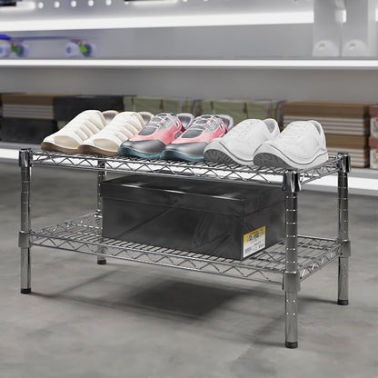 14" Deep x 30" Wide x 14" Height Wire Shelving Kit | 2-Tier | NSF Commercial - Image 2