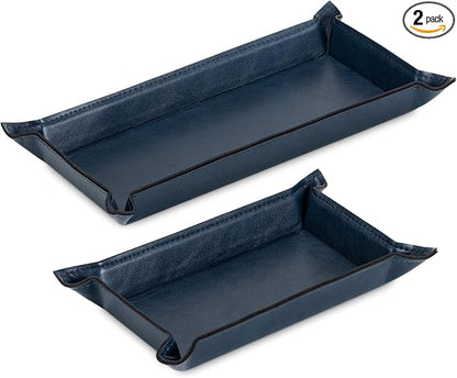 Navaris 2 x Empty Tray for Keys, Mobile Phones, Jewellery – Entrance Table for by Navaris