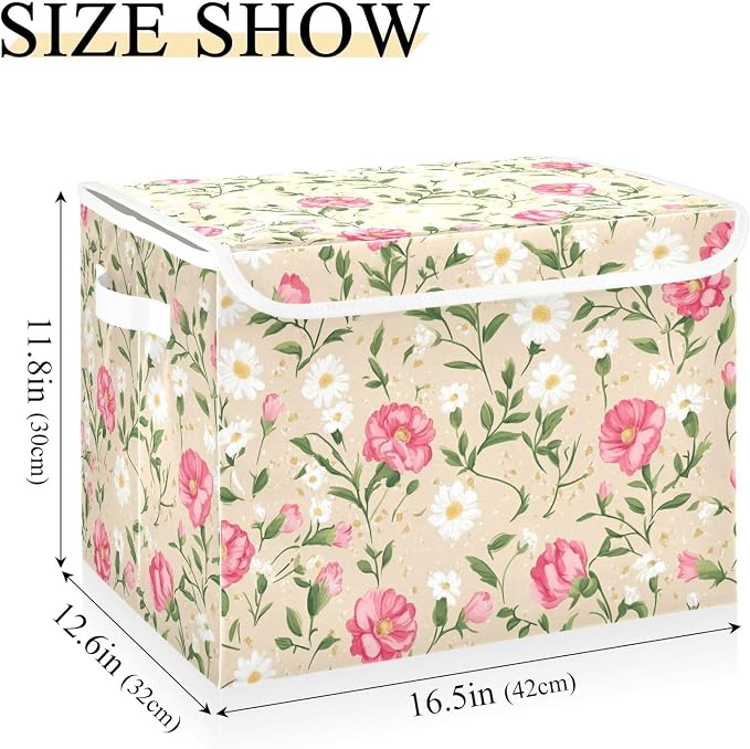 Storage Bins with Lids Storage Containers Storage Box with Handles Storage - Image 3