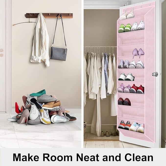 SLEEPING LAMB Over The Door Shoe Organizer - Image 5