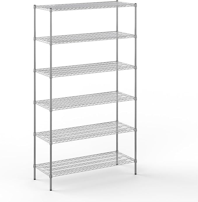 21" Deep x 54" Wide x 96" Height Wire Shelving Kit | 6-Tier | NSF Commercial by Regal+Altair