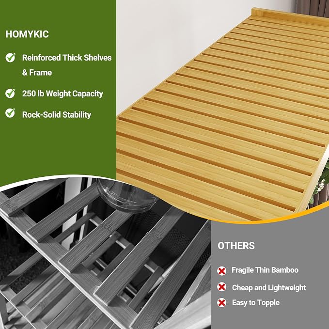 Homykic Bamboo Clothes Rack - Image 7