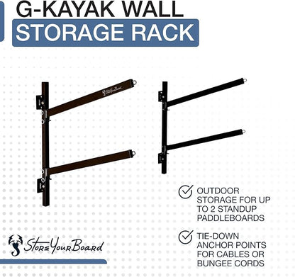 StoreYourBoard G-Kayak Wall Rack – Heavy-Duty Indoor Kayak Rack - Image 3