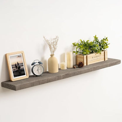 FLYJOE 44 Inch Long Solid Wood Floating Shelves by FLYJOE