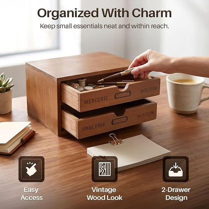 Flexzion Wooden Storage Box - Image 3
