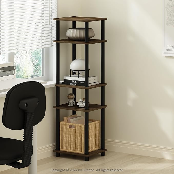 Furinno Turn-N-Tube Storage Shelves, Stackable Standing Shelf, Open Corner Shelf - Image 2
