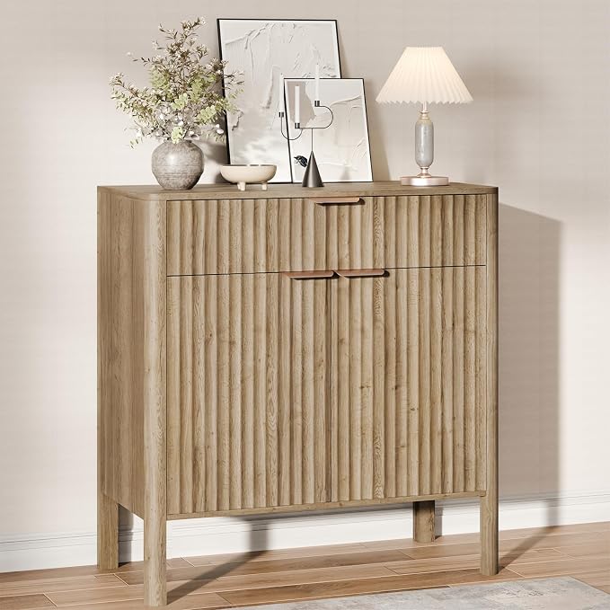 Fluted Buffet Cabinet Accent by CozyMine