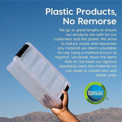 IRIS USA 19 QT Plastic Storage Box - Image 4