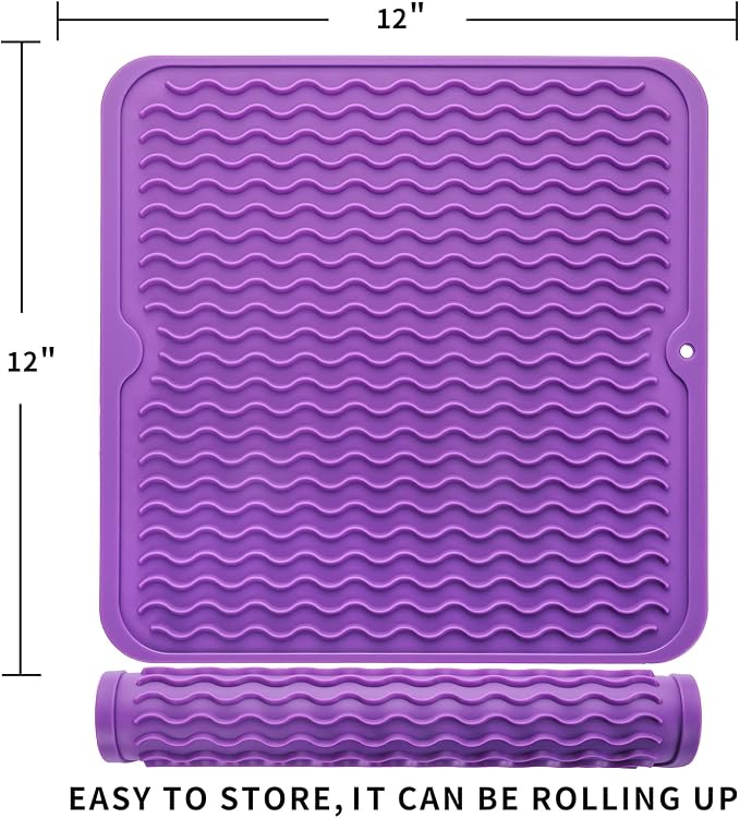 Silicone Dish Drying Mat for Multiple Usage, Easy clean, Eco-friendly, - Image 2