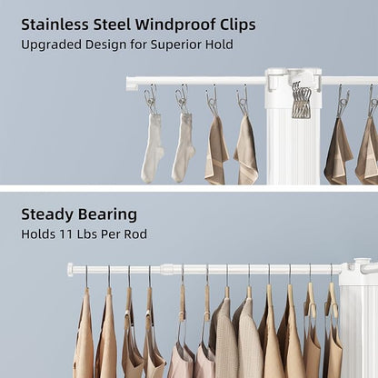 BIREN Clothes Drying Rack Foldable Extending Laundry Rack - Image 4