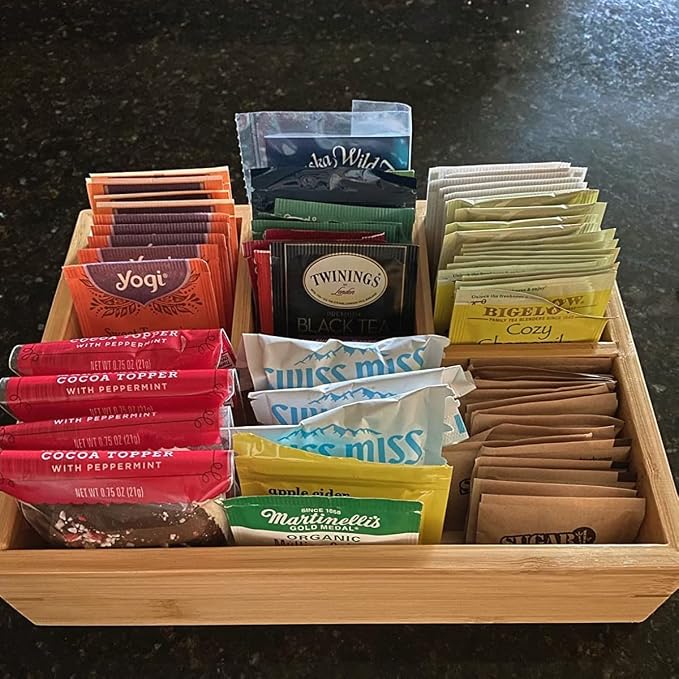 XIMISISE Tea Bag Holder, Tea Bag Storage Organizer, Tea Candy Basket, Sugar - Image 9
