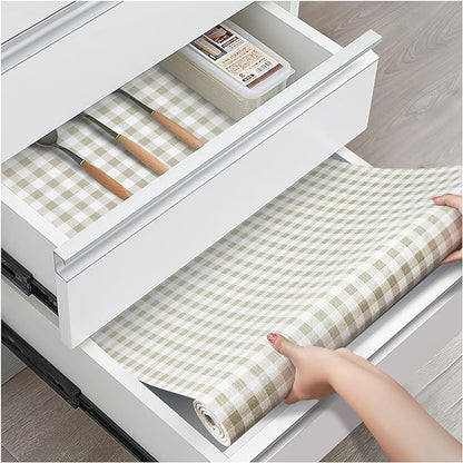 Drawer and Shelf Liner, Non-Slip Kitchen Cabinet Liners Non-Adhesive Thick by ALIUNI
