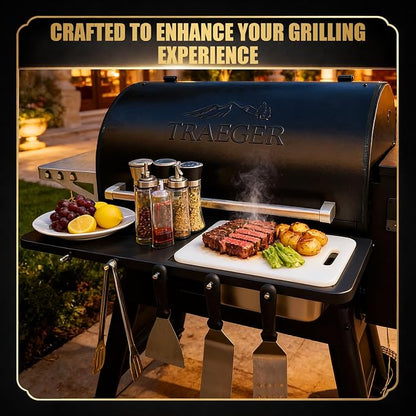 QuliMetal Folding Front Shelf for Traeger Pro 780 and Ironwood 885, Heavy-Duty - Image 5