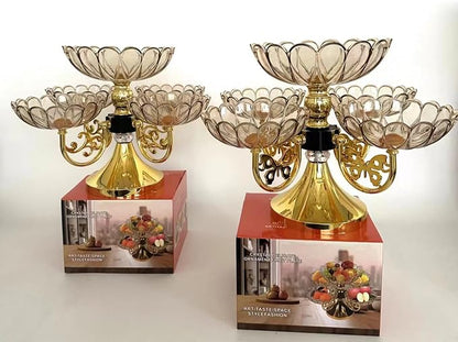 Flower Shape Appetizer Platter Divided Serving Dishes Fruit Bowl Dried Fruit - Image 4