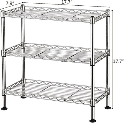 FOXHOLE 3-Tier Steel Metal Storage Rack Wire Shelving - Image 3