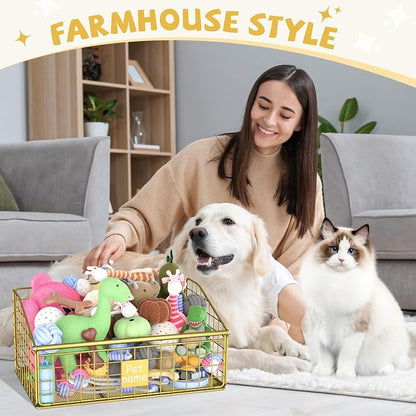 Kaiferty Indestructible Dog Toy basket, Medium Toy Box - Image 6
