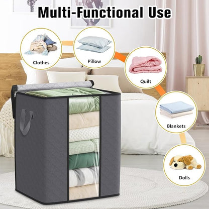 SpaceTrove Clothes Storage Bags, 80L Large Capacity Containers - Image 5