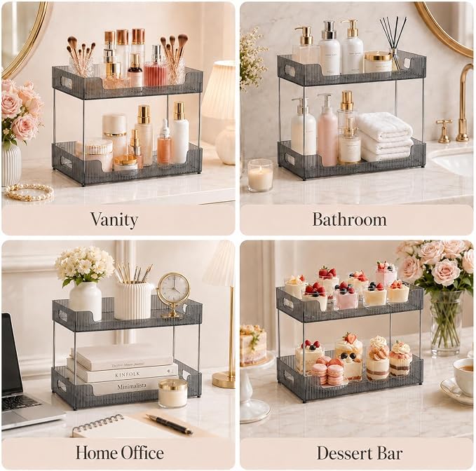 Goderewild Bathroom Counter Organizer, Makeup Organizer - Image 6