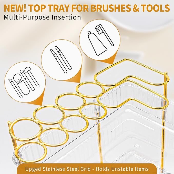 Upgraded 3-Tier Corner Bathroom Countertop Organizer – Spacious Storage - Image 3