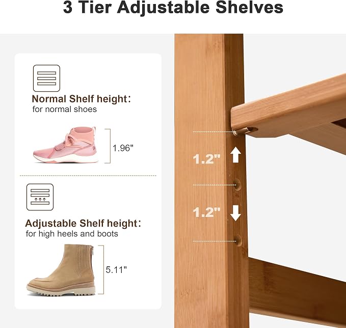 PETKABOO Shoe Rack Bench with Cushion 39.4“, Shoe Rack - Image 5