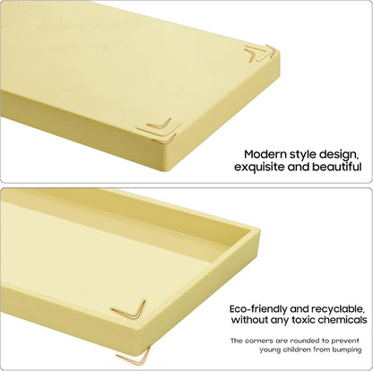 Vanity and Bathroom Tray, 7.7" ABS Countertop Organizer, Waterproof Vanity Tray - Image 6