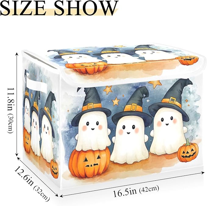Cute Cartoon Ghosts Storage Bins - Image 3