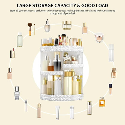 360 Rotating Makeup Organizer, DIY Adjustable Cosmetics Organizer, Professional - Image 5