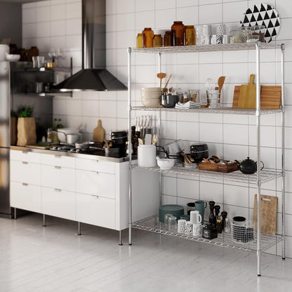 21" Deep x 54" Wide x 74" Height Wire Shelving Kit | 4-Tier | NSF Commercial - Image 7
