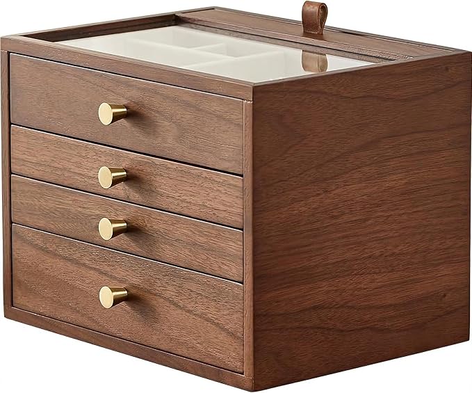 CHOSIN Black Walnut Wooden Jewelry Box by CHOSIN