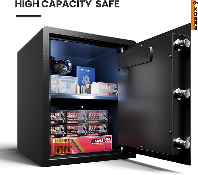 XDeer Biometric Safe Box, Quick-Access Security Safe Box - Image 2
