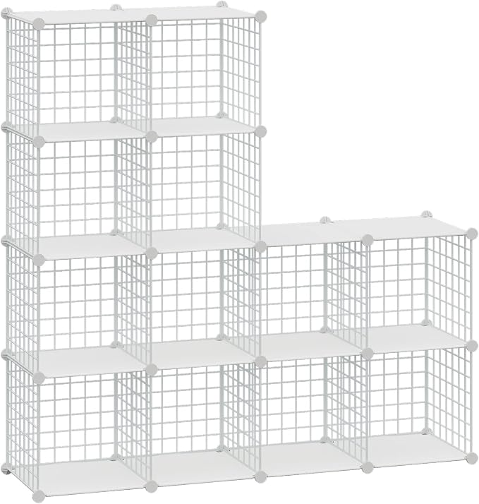 HUBSON Wire Cube Storage Organizer, Book/Toy/Craft/Potted Plants and petCloset by HUBSON